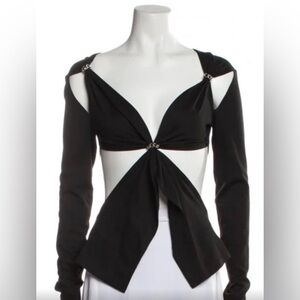 Sid Neigum woman’s size medium chain black long sleeve Top